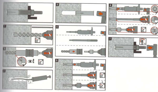 喜利得HKD敲击式锚栓施工工艺 喜利得HKD敲击式锚栓施工工艺